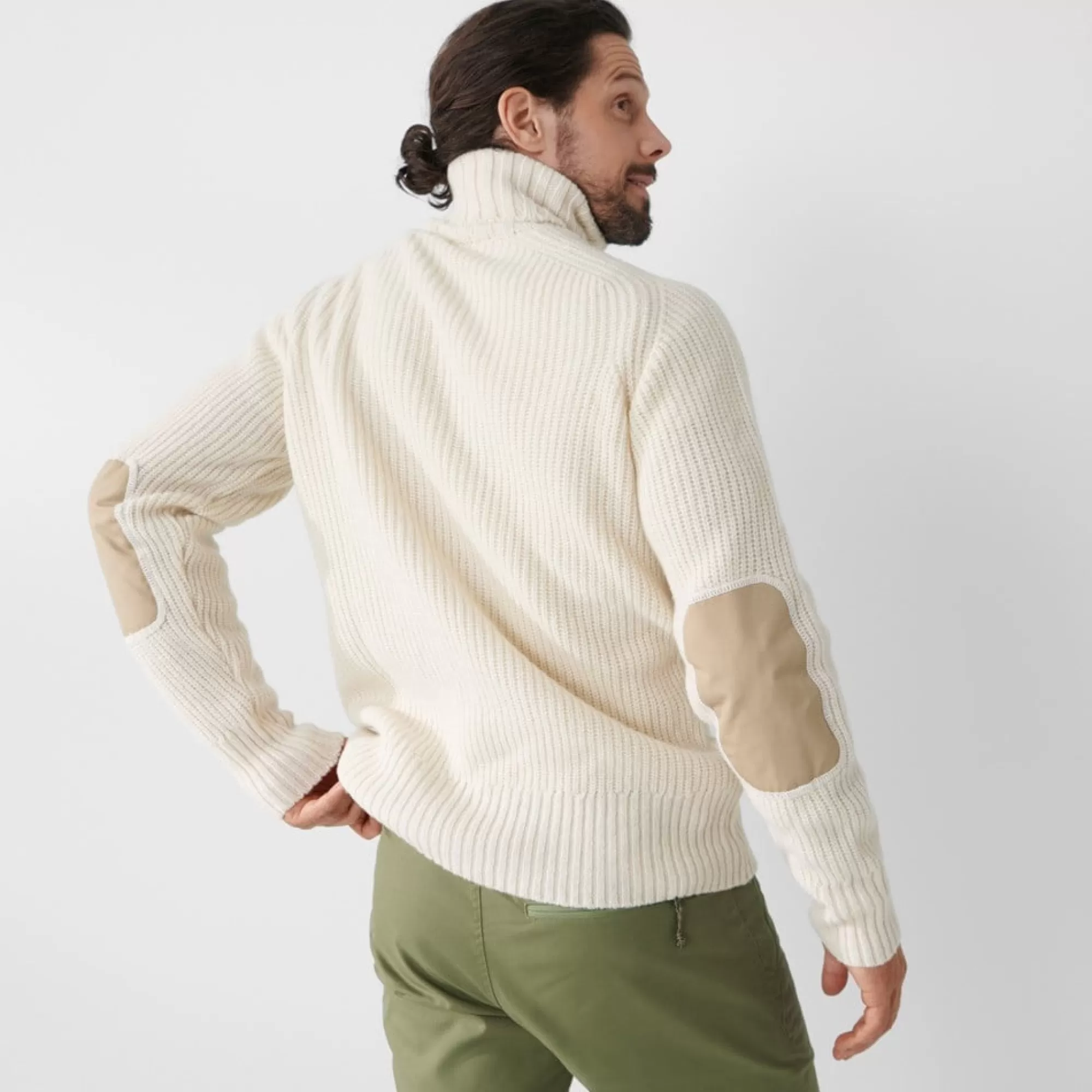 Sweaters & Knitwear | Heritage Classics*MEN | MEN Fjallraven Övik Roller Neck Sweater M ChalkWhite
