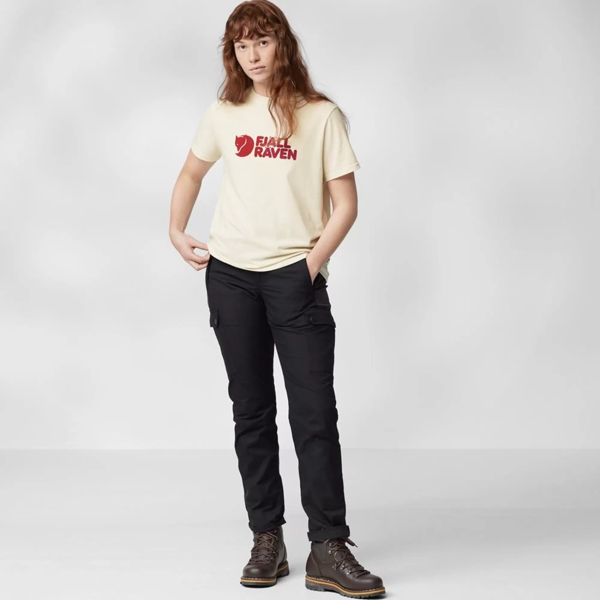 T-Shirts & Tank Tops*WOMEN Fjallraven Fjällräven Logo Tee W Grey-Melange