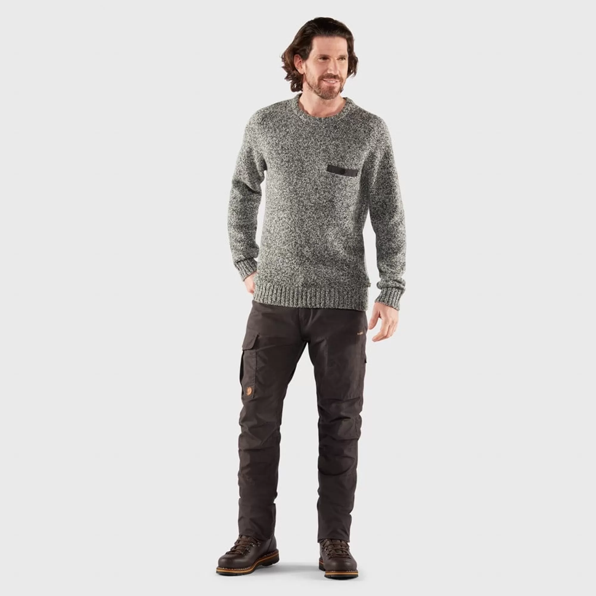 Sweaters & Knitwear*MEN Fjallraven Lada Round-neck Sweater M Grey