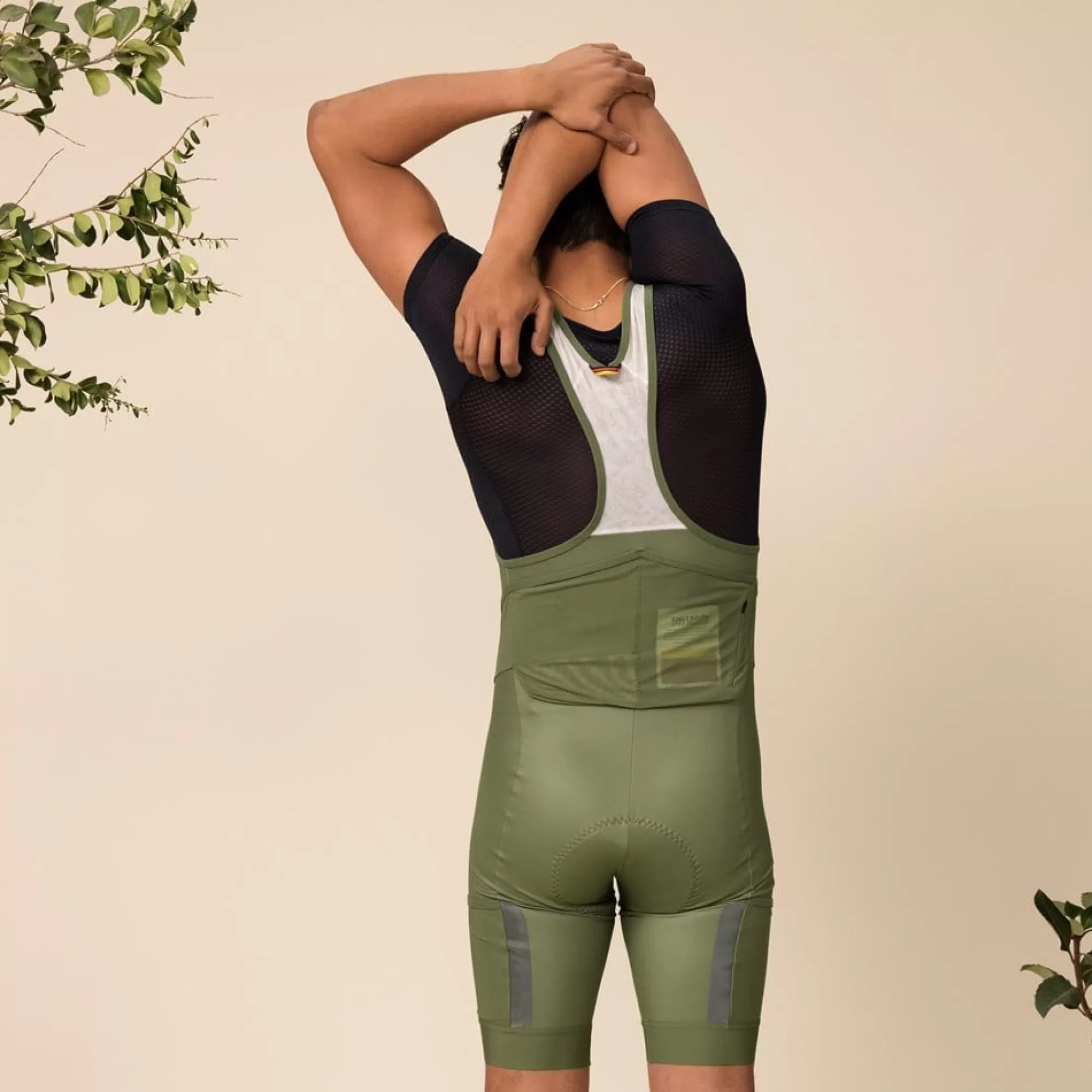Shorts*MEN Fjallraven S/F Adventure Bib Shorts w/ SWAT M Green