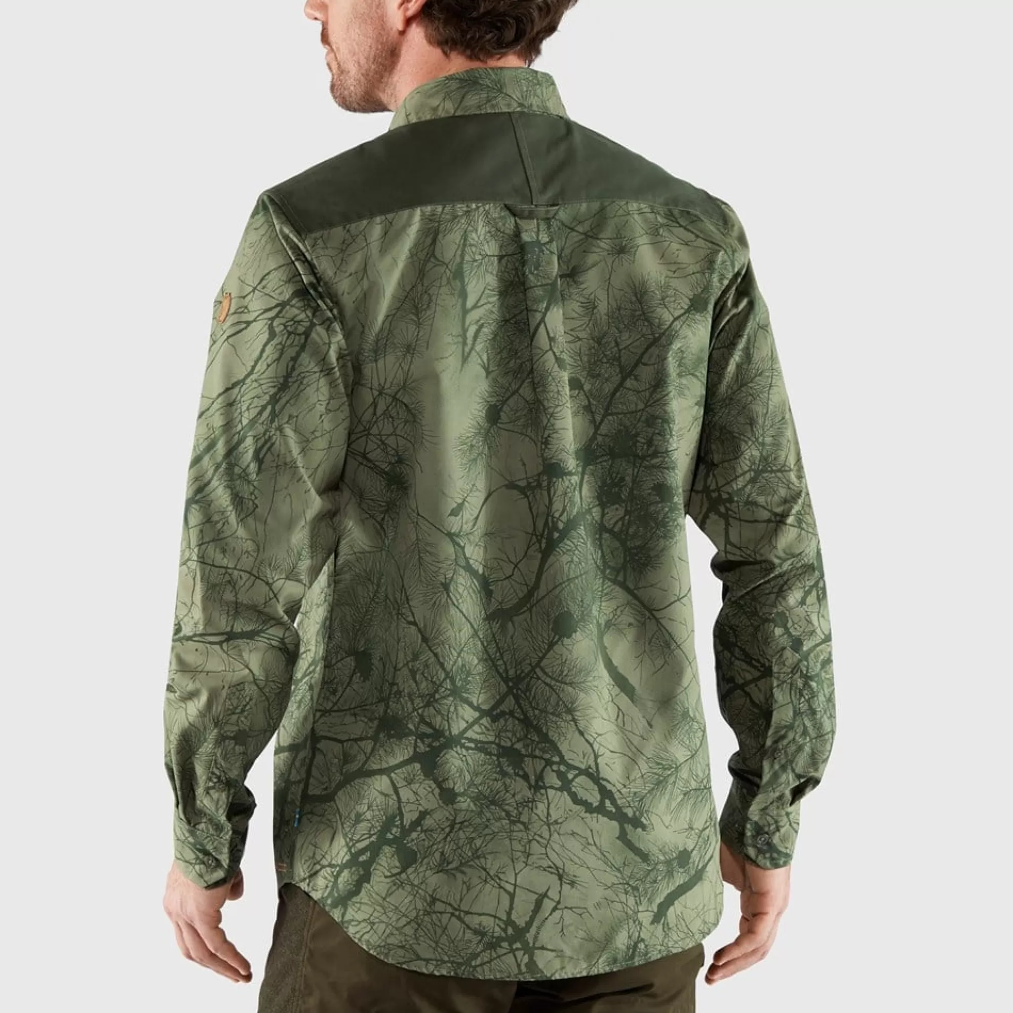 Shirts*MEN Fjallraven Värmland G-1000 Shirt M GreenCamo-DeepForest